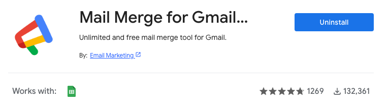 Mail Merge for Gmail add-on